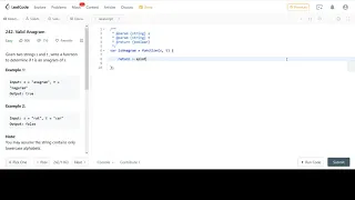 LeetCode 242 Valid Anagram JavaScript Solution Very Readable One Line