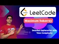 Maximum Subarray LeetCode 53 C