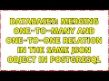 Databases Merging one-to-many and one-to-one relation in the same JSON object in postgresql