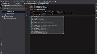 Getting user input in java using BufferedReader Class intellij-2019