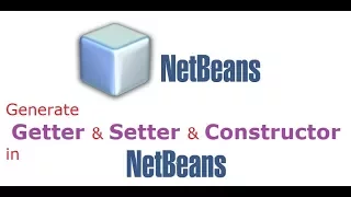 Generate getter and setter methods and Constructor in netbeans