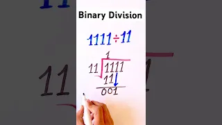 Division of Binary numbers binary division