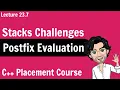 Postfix Expression Evaluation C Placement Course Lecture 23 6