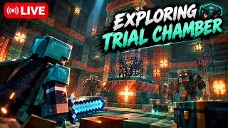 MINECRAFT SURVIVAL CHILL GAMEPLAY - EXPLORING TRAIL CHAMBER (With Commentary) | RK EDITZ