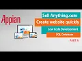 Create website without Code sellAnything com Low Code Appian Part A