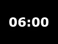 6 Minute Timer with Beautiful and Relaxing Music Black Background and Alarm