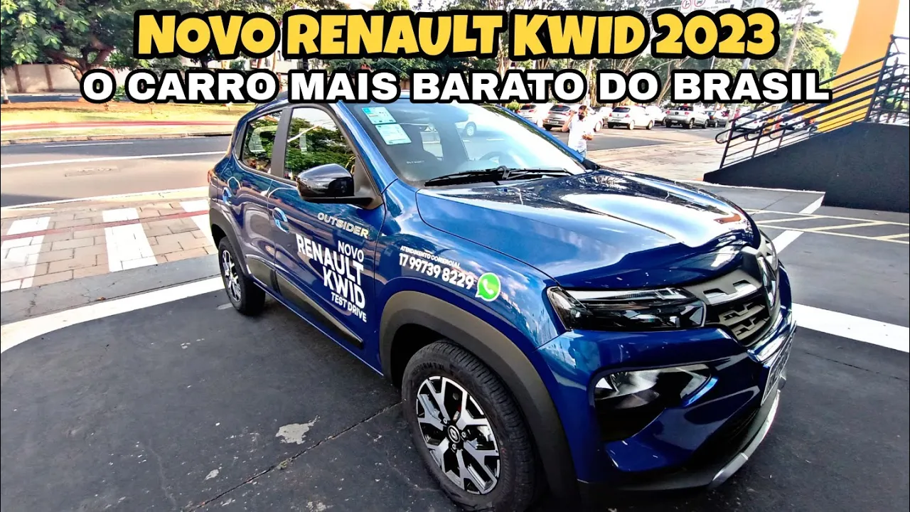 NOVO RENAULT KWID 2023 (O CARRO MAIS BARATO DO BRASIL)