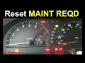 Reset 2002 2003 2004 2005 2006 Camry Maintenance Light - MAINT REQD