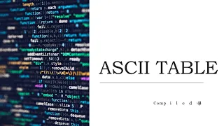 ASCII TABLE