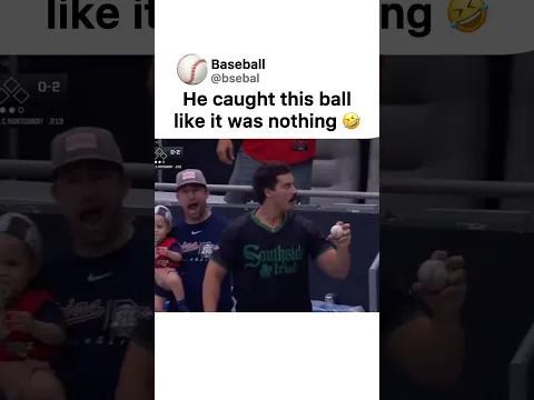 Easy Catch 😆 #baseball