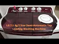 Download Lagu Semi Automatic Washing Machine | LG 7.5 kg | How to use Washing machine Demo #washingmachine