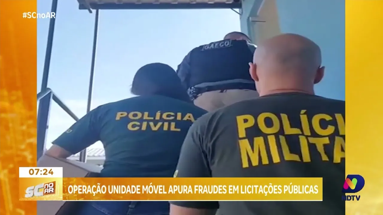 Operação Unidade Móvel investiga fraudes em licitações públicas no Oeste Catarinense