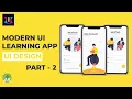 Modern Learning App UI Design in Android Studio Part-2 UiUX Tutorial