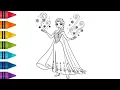 Queen Elsa Drawing Coloring Disney Frozen Easy How to Draw Elsa Step by Step Magical