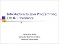 Introduction to Java Programming - lab Solution