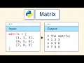 Matrix in python
