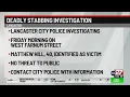 Lancaster stabbing victim identified