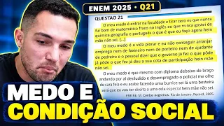 Questão 21 ENEM 2025: o medo nos Contos Negreiros | Linguagens
