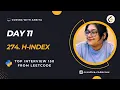 274 H-Index Medium Top Interview 150 Leetcode - 274 Optimal Linear Binary Search