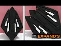 HOW TO MAKE CARDBOARD WAKANDA SHIELD THAT EXPAND S