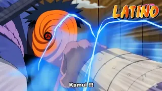 tobi usa kamui en el brazo del raikage naruto shippuden latino