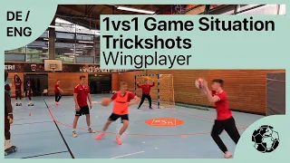 Wingplayer Shot 1:1 Small Angle - Trickshot - Handballtraining | Handball inspires [deutsch/english]
