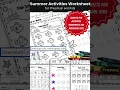 Summer Fun Activities Worksheets for Preschool Kids