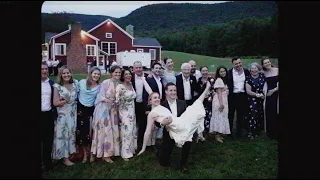 boom brook farm wedding video vintage 90s camcorder style kiss the bride films