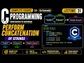 String Concatenation in C Perform Concatenation of Strings C Programming in Kannada Lecture 31