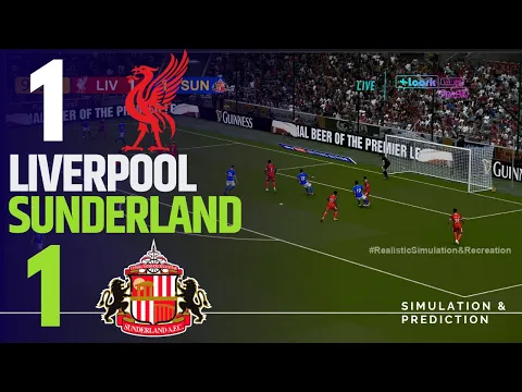 Video Thumbnail: LIVERPOOL 1-1 SUNDERLAND MATCH HIGHLIGHTS! PREMIER LEAGUE 2025-26 Simulation/Recreation