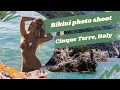 ALMOST KICKED OFF THE BEACH DURING PHOTO SHOOT IN CINQUE TERRE, ITALY