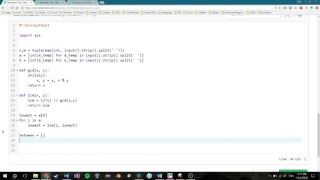 HackerRank Practice Problem - Week of Code 25 Nov 1 2016