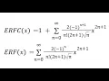 ERF ERFC SQRTPI Taylor Maclaurin SERIESSUM LINEST Polynomial Regression Google Sheets or Excel