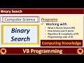 What is Binary Search Binary search algorithm and program VB Search Technique in Data Structures