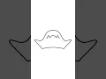Draw pirate hat easy way