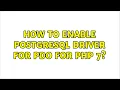 Ubuntu How to enable PostgreSQL driver for PDO for php 7