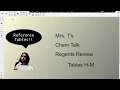 Mrs T s Chem Talk Regents Review Reference Tables G-M