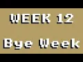 FIRST BYE WEEK Retro Bowl College - Week 12