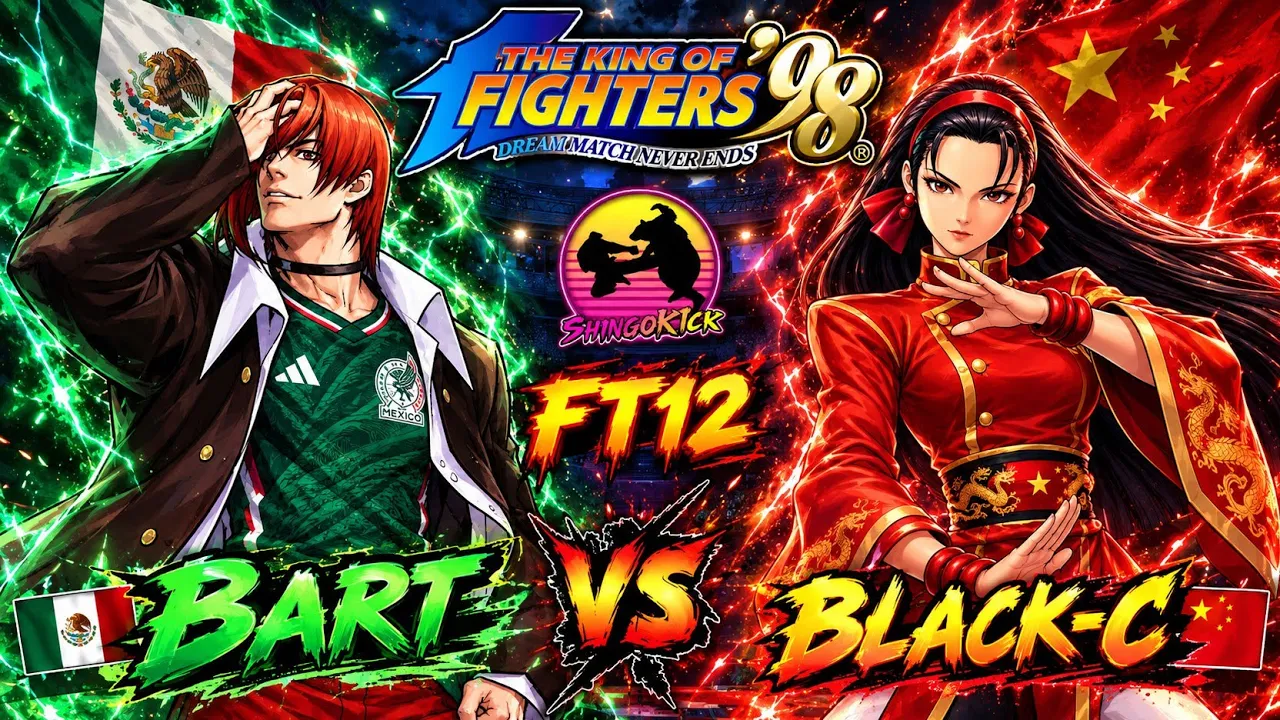 🔥Black-C va con TODO👺🔥 PT-Bart🇲🇽 🆚 Black-C🇨🇳 FT12 #kof98