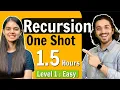 Recursion in One Shot Theory Question Practice Code Level 1 - Easy