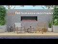 Outdoor Electric Fireplace - Create a Relaxing Retreat Heat Glo
