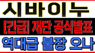[시바이누 코인전망] 재단 공식발표 역대급 불장 오나 #시바이누코인전망 #시바이누코인대응 #시바이누코인분석 #밈코인 #밈코인추천