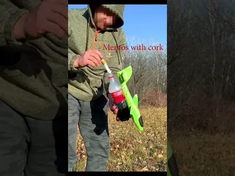 EXPERIMENT COLA and MENTOS! Experiments and Crunch - #Shorts