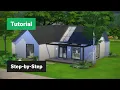 Modern Bungalow The Sims 4 Step-by-Step House Building Tutorial Beginner