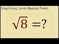 What is Square Root 8 in Simplest Radical Form