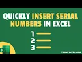 7 Quick Easy Ways to Number Rows in Excel