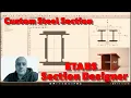 Defining Double I Sections in ETABS Using Section Designer
