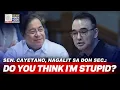 DO YOU THINK I'M STUPID? — Sen. Cayetano, nagalit kay DOH Sec. Herbosa