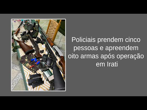 Download MP3 Policiais prendem cinco pessoas e apreendem oito armas após operação em Irati