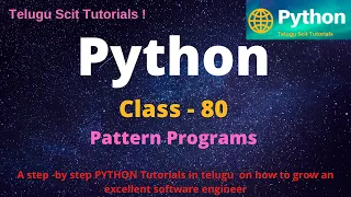 Python Class-80 Nested Loops Python Tutorial for Beginners - in Telugu and English